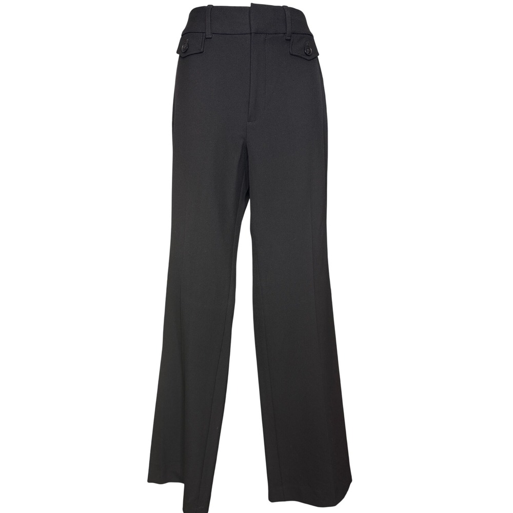 GAP Womens Black High Rise Baby Boot Pants Size 8 Minimalist Trousers Classic